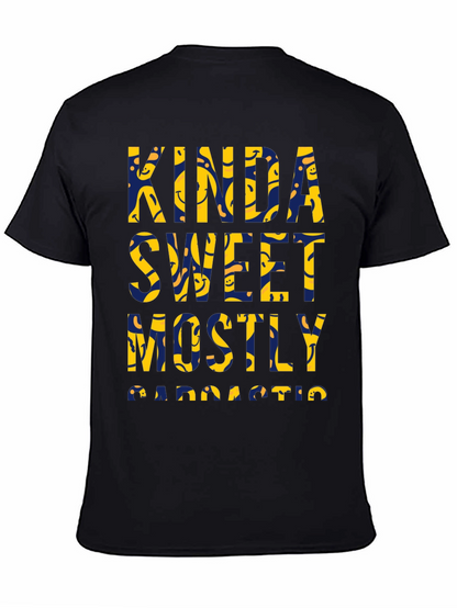 Camiseta Negra: Kinda Sweet Mostly Sarcastic
