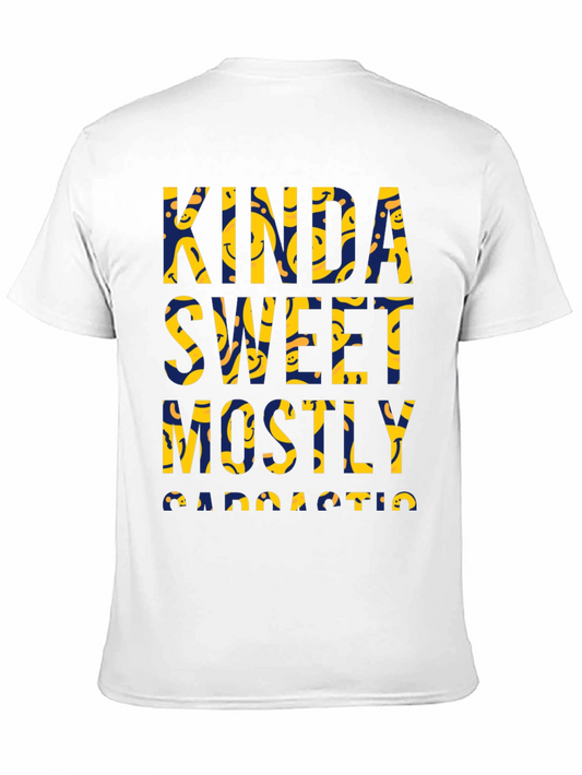 Camiseta Negra: Kinda Sweet Mostly Sarcastic