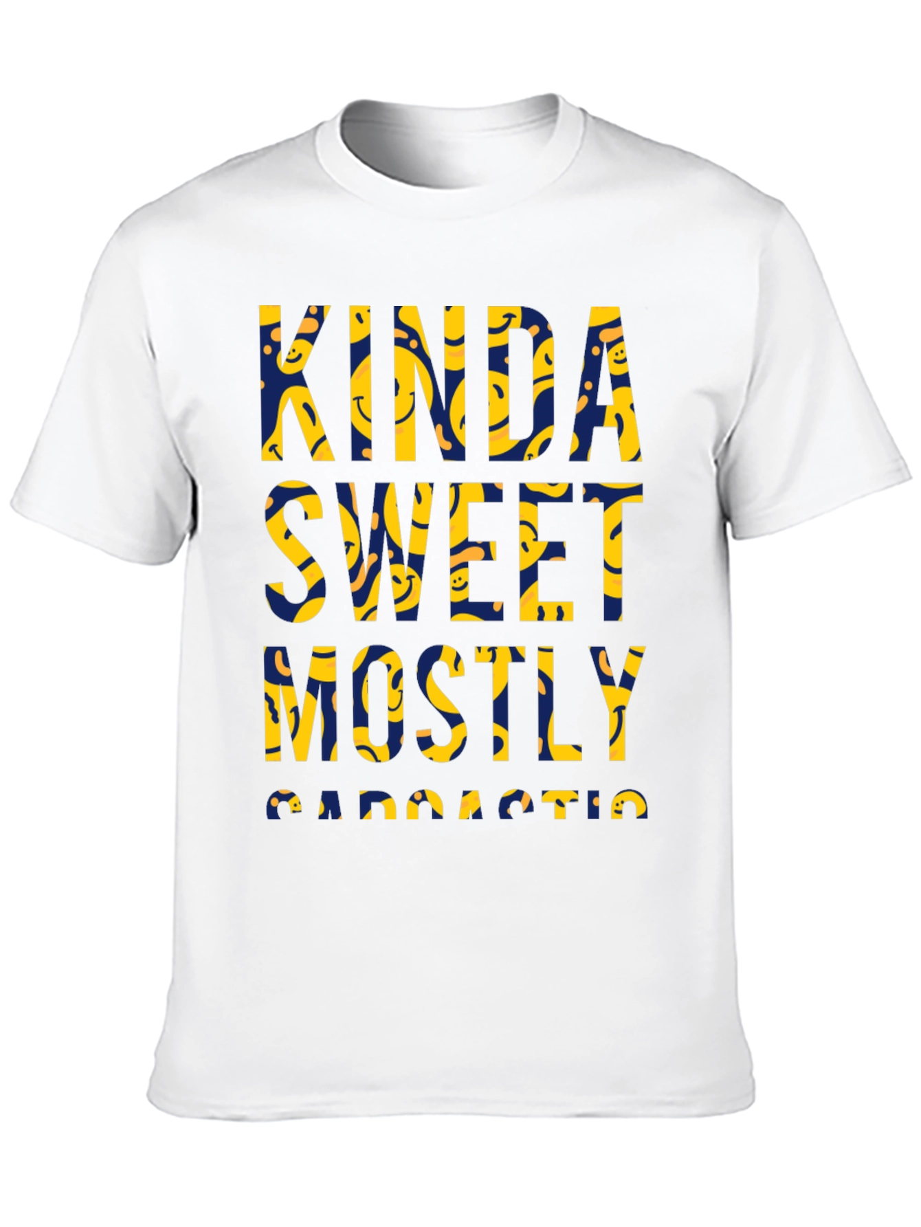 Camiseta Negra: Kinda Sweet Mostly Sarcastic