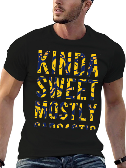 Camiseta Negra: Kinda Sweet Mostly Sarcastic