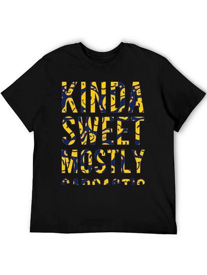 Camiseta Negra: Kinda Sweet Mostly Sarcastic