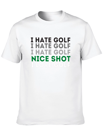 Camiseta Hombre Golf: Odio el Golf ¡Buen Tiro!