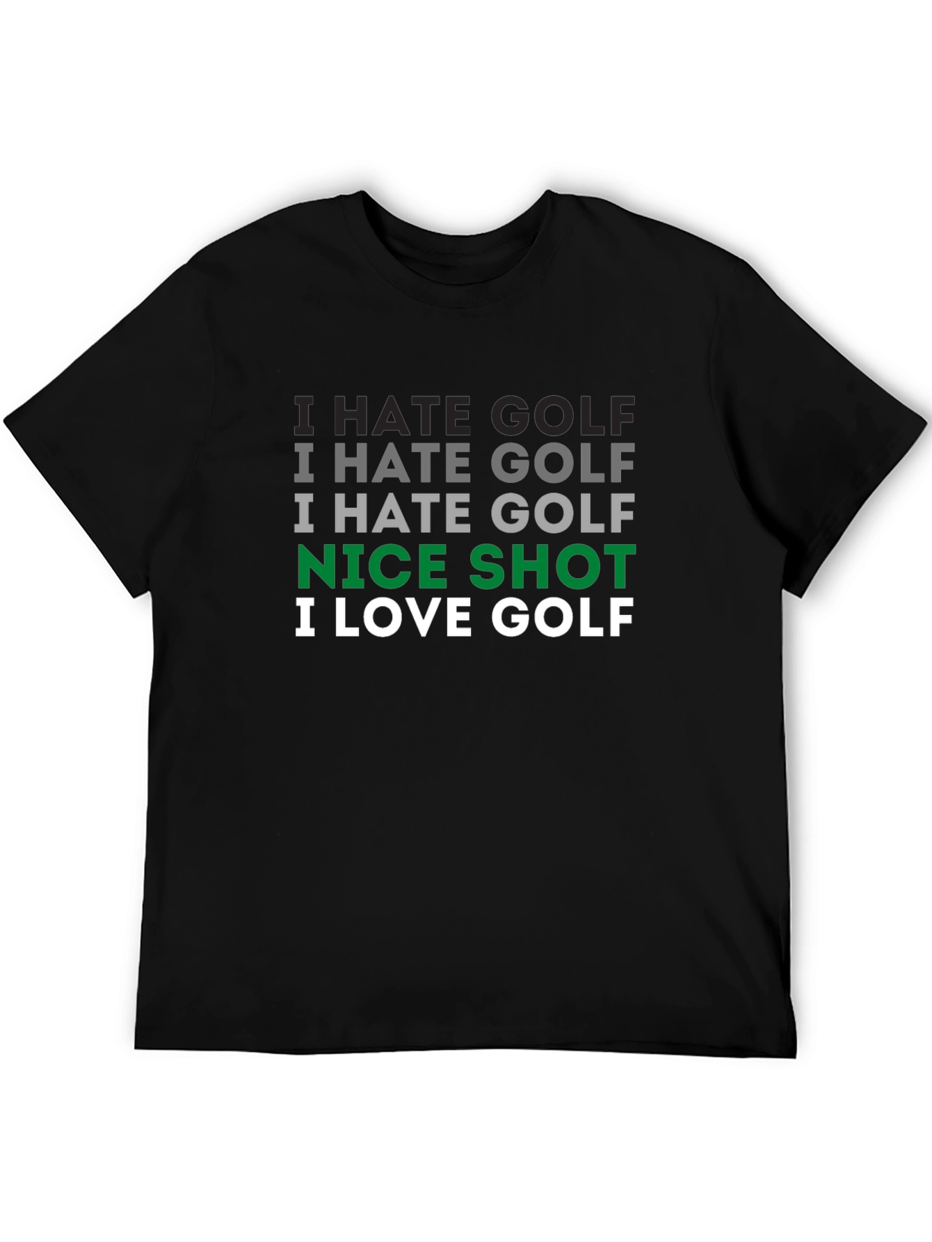 Camiseta Hombre Golf: Odio el Golf ¡Buen Tiro!