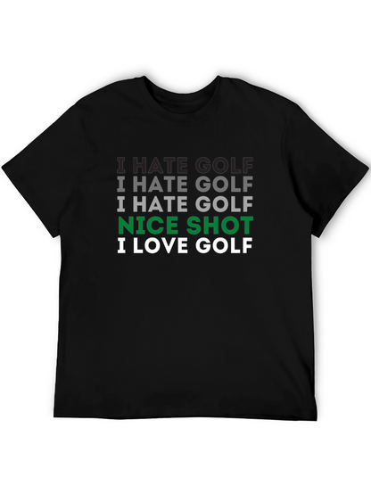 Camiseta Hombre Golf: Odio el Golf ¡Buen Tiro!
