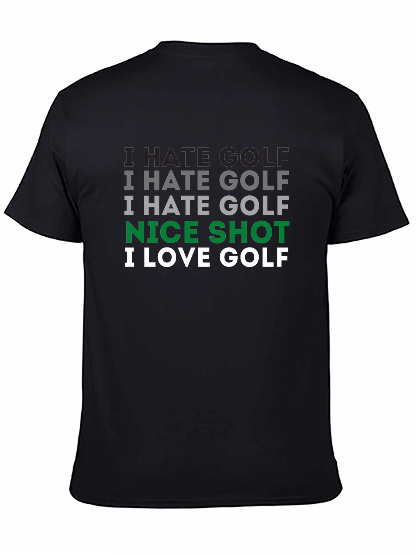 Camiseta Hombre Golf: Odio el Golf ¡Buen Tiro!