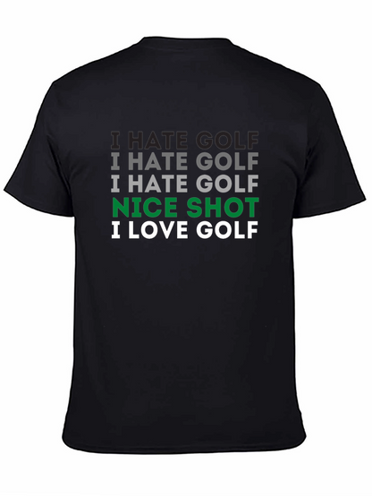 Camiseta Hombre Golf: Odio el Golf ¡Buen Tiro!
