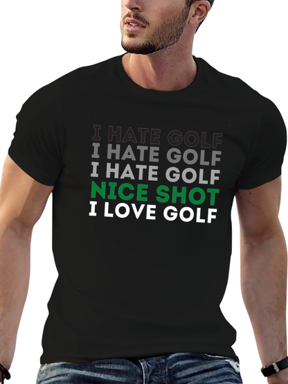 Camiseta Hombre Golf: Odio el Golf ¡Buen Tiro!