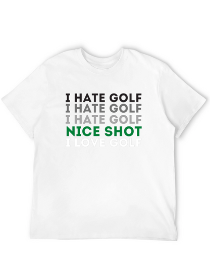 Camiseta Hombre Golf: Odio el Golf ¡Buen Tiro!