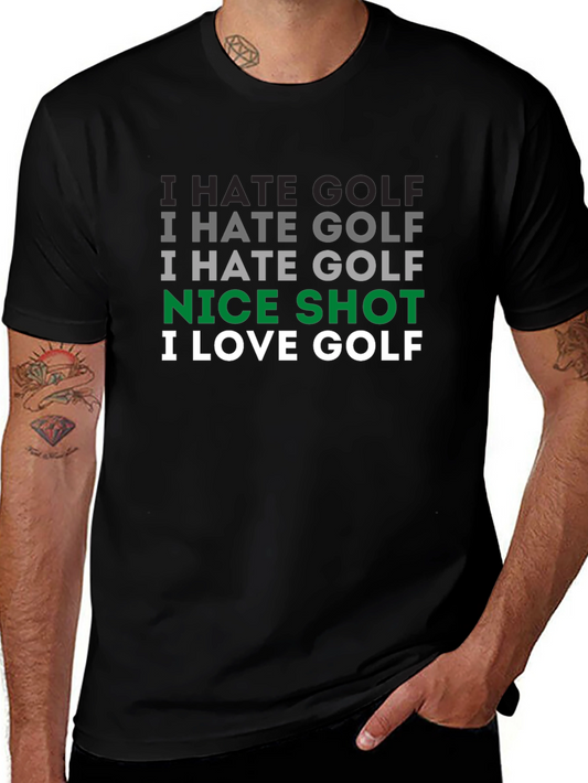 Camiseta Hombre Golf: Odio el Golf ¡Buen Tiro!