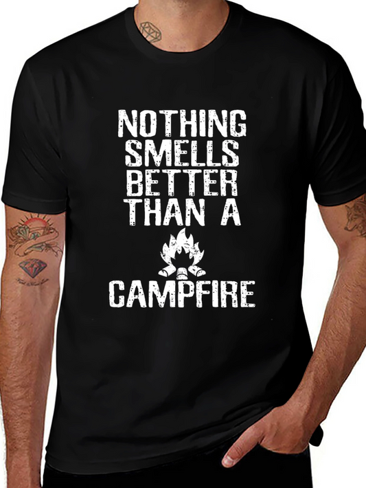 Camiseta Negra: Nada Huele Mejor Que Una Fogata