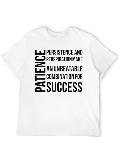 Camiseta Negra: Paciencia Persistencia Éxito