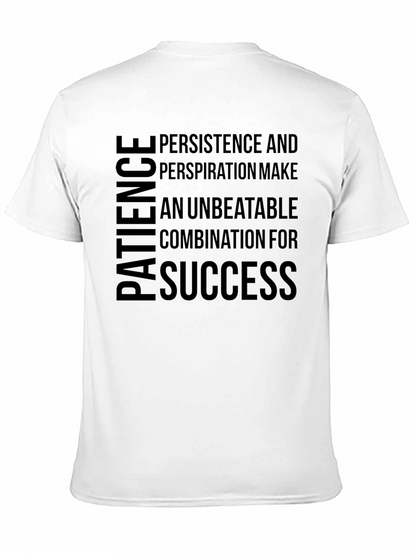 Camiseta Negra: Paciencia Persistencia Éxito