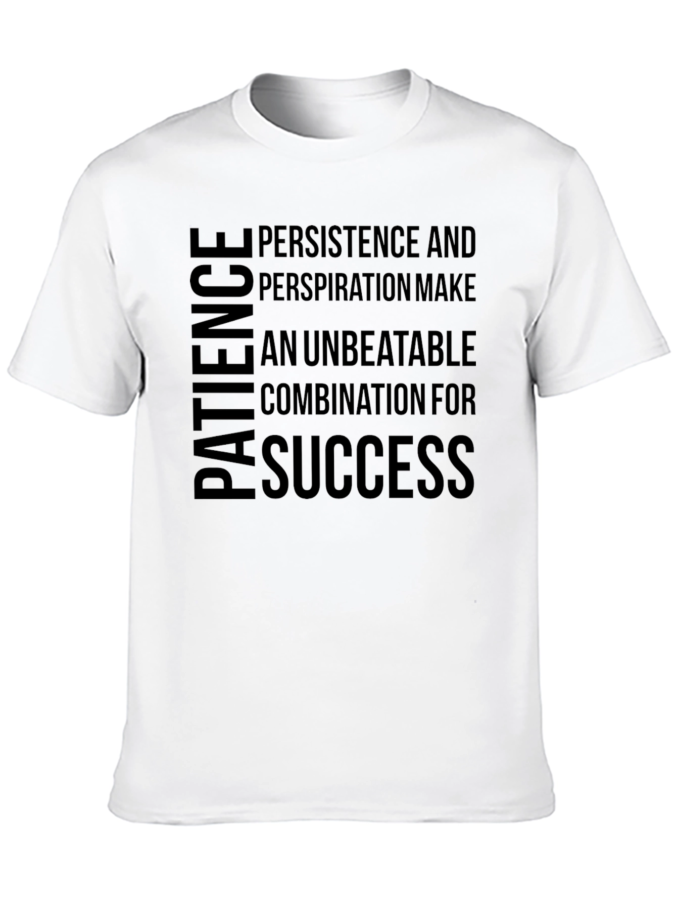 Camiseta Negra: Paciencia Persistencia Éxito