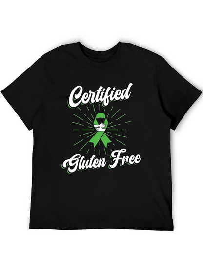Camiseta Negra Certificado Libre de Gluten