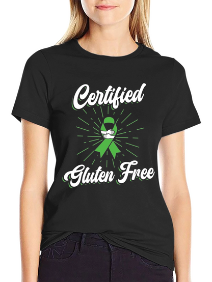 Camiseta Negra Certificado Libre de Gluten