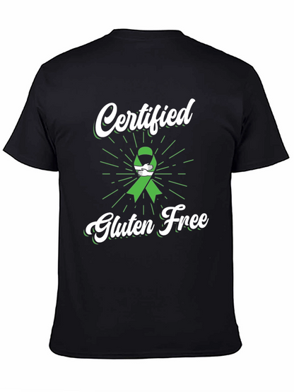 Camiseta Negra Certificado Libre de Gluten