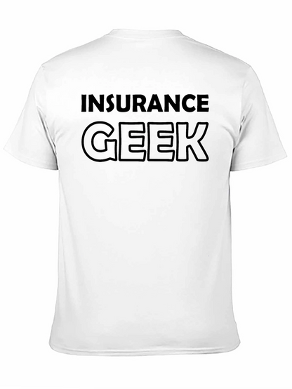 Camiseta Negra Insurance Geek - Estilo Casual