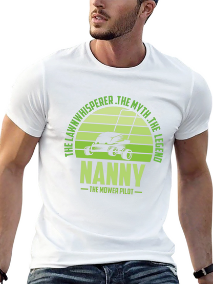 Camiseta Hombre Negra con Diseño de Jardinero NANNY