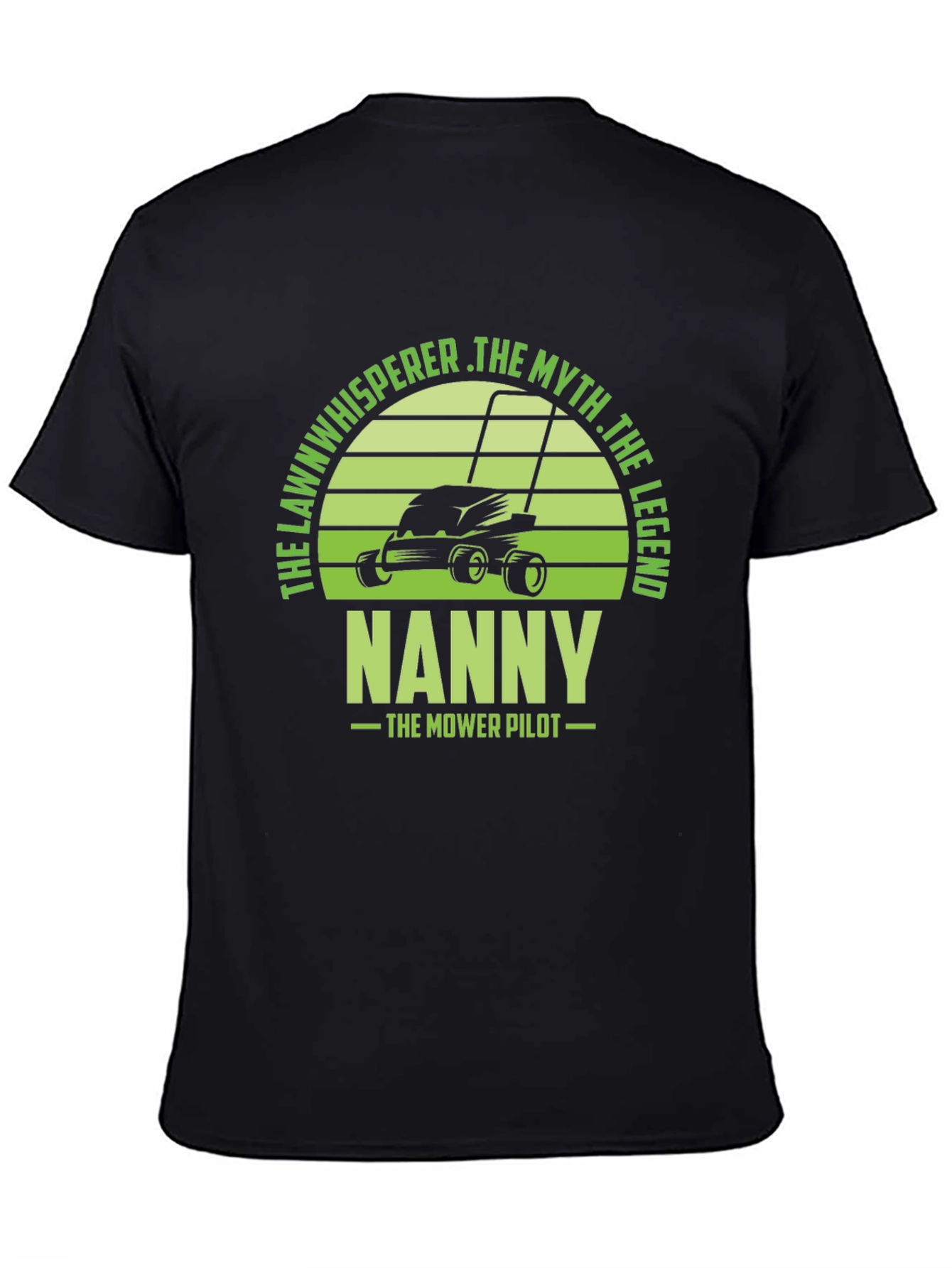 Camiseta Hombre Negra con Diseño de Jardinero NANNY