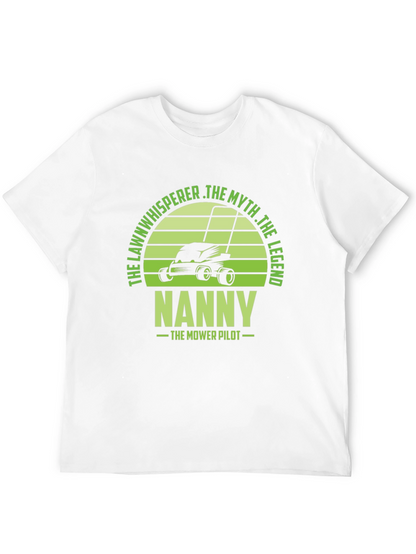 Camiseta Hombre Negra con Diseño de Jardinero NANNY
