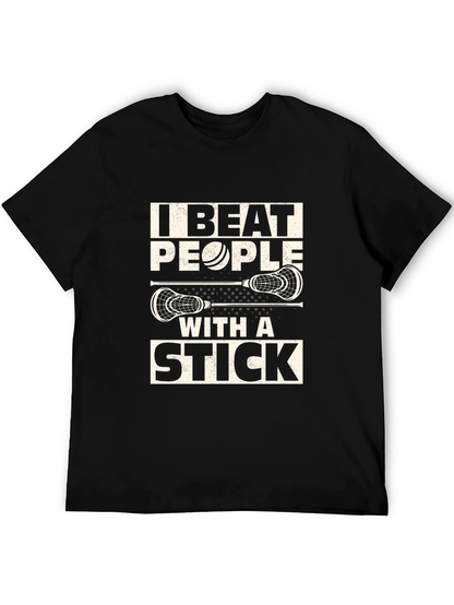 Camiseta Lacrosse: I Beat People With A Stick