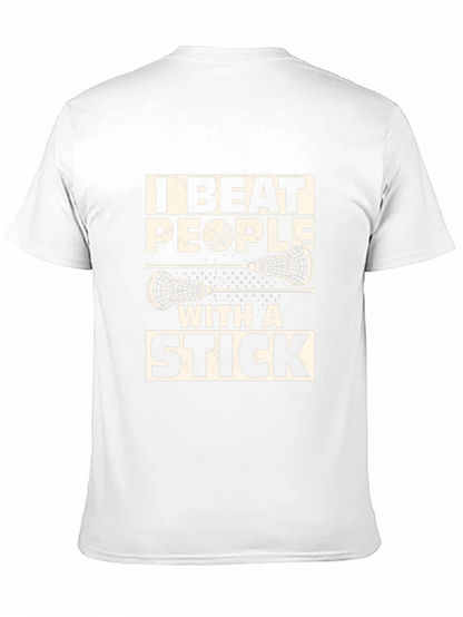 Camiseta Lacrosse: I Beat People With A Stick