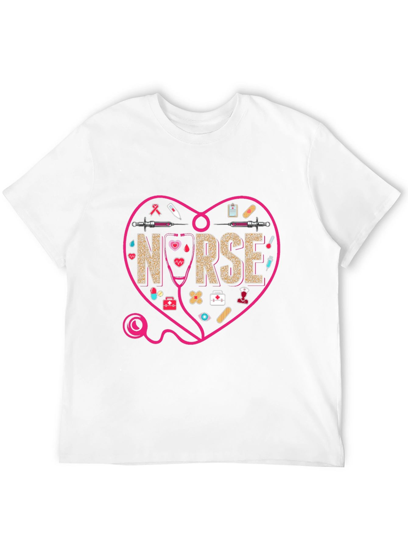 Camiseta Negra Nurse Heart