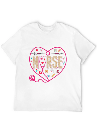 Camiseta Negra Nurse Heart