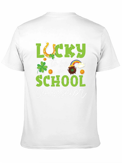 Camiseta Negra Lucky School Counselor San Patricio