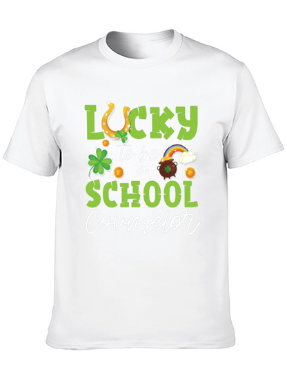 Camiseta Negra Lucky School Counselor San Patricio