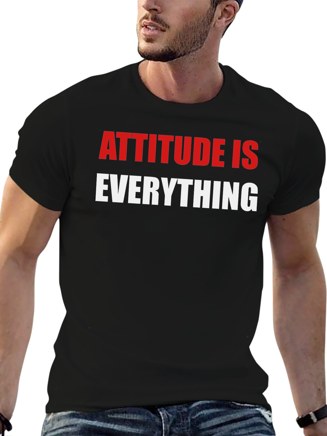 Camiseta Negra - Actitud Lo Es Todo