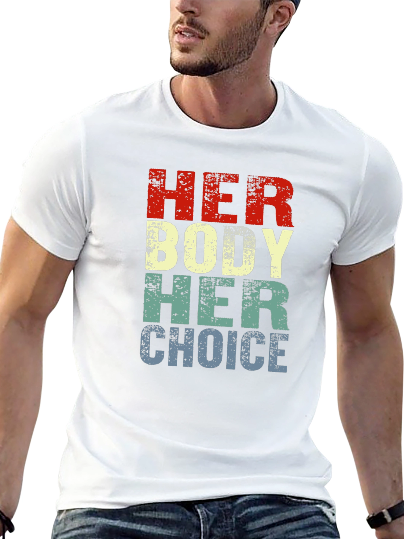 Camiseta Gráfica Her Body Her Choice - Pro Elección