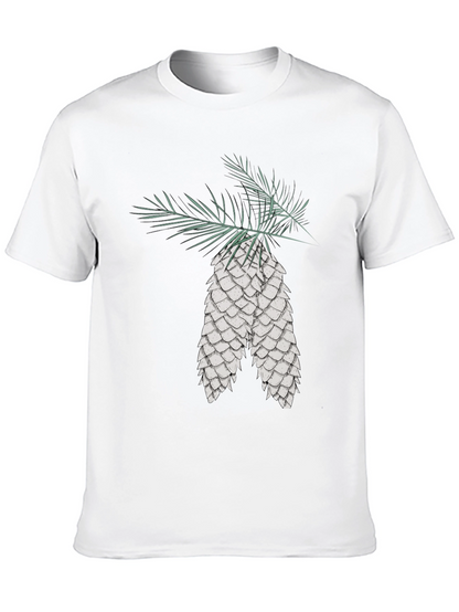 Camiseta Negra con Diseño de Piñas