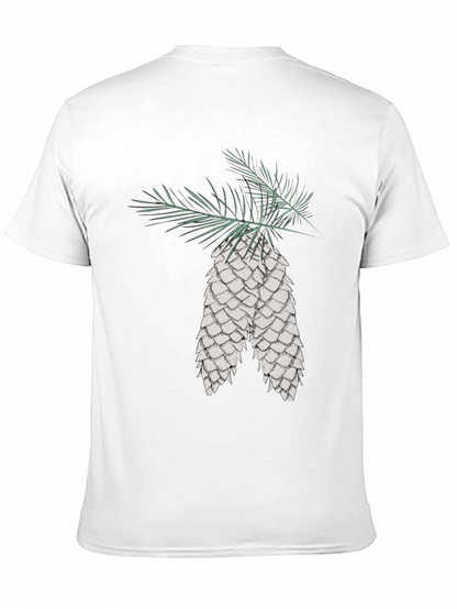 Camiseta Negra con Diseño de Piñas