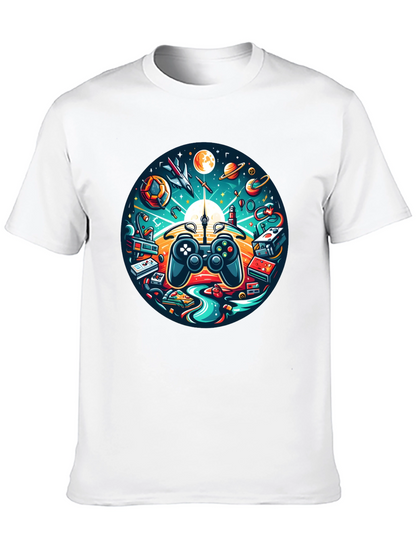 Camiseta Negra Gaming Universo Divertido