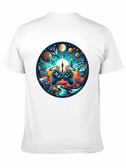 Camiseta Negra Gaming Universo Divertido