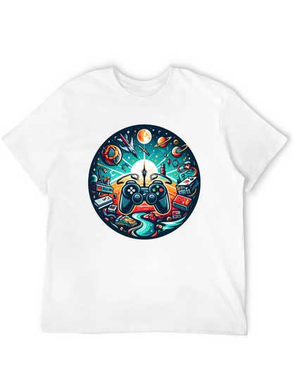 Camiseta Negra Gaming Universo Divertido