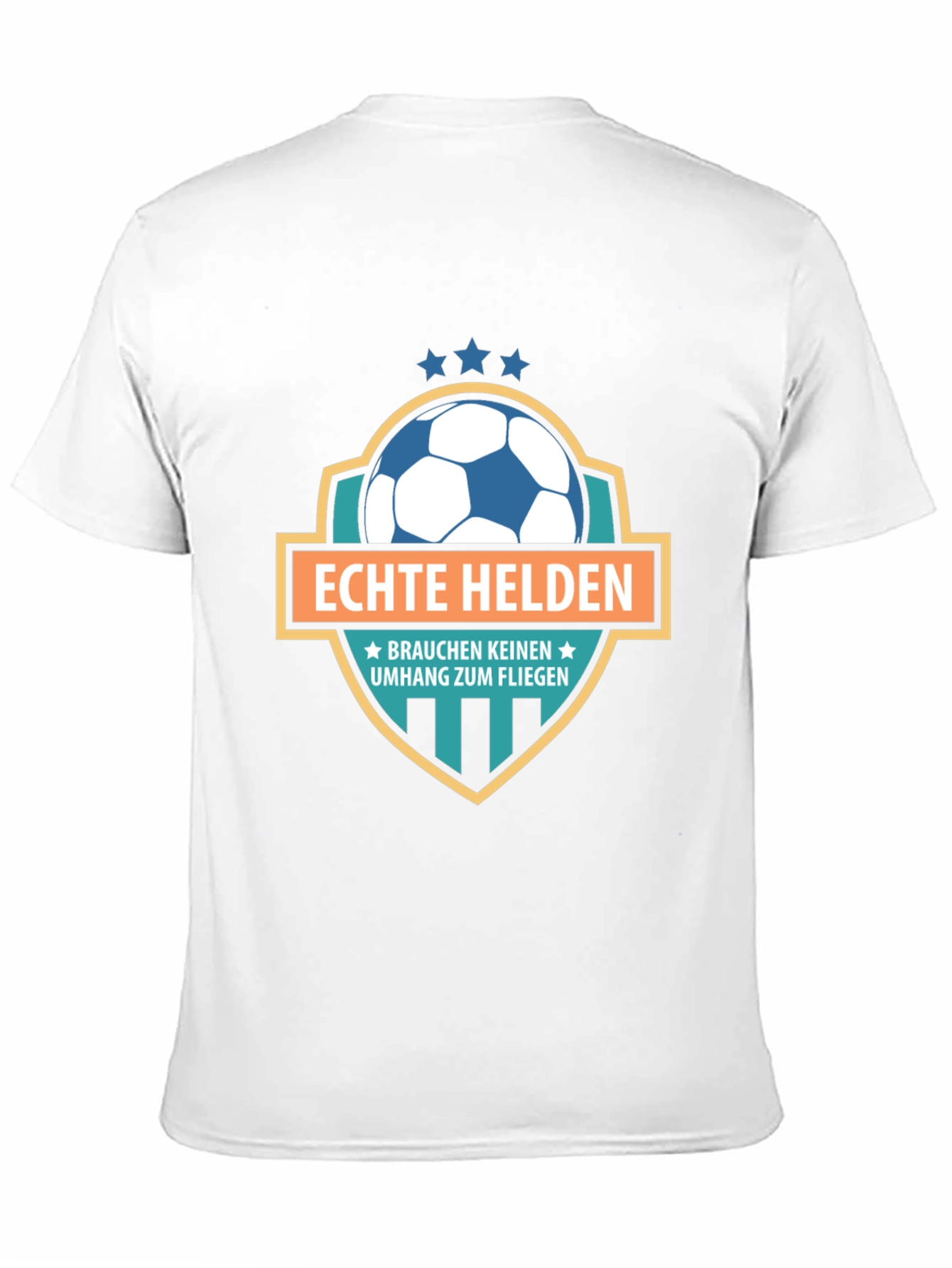Camiseta Negra Fútbol Echte Helden