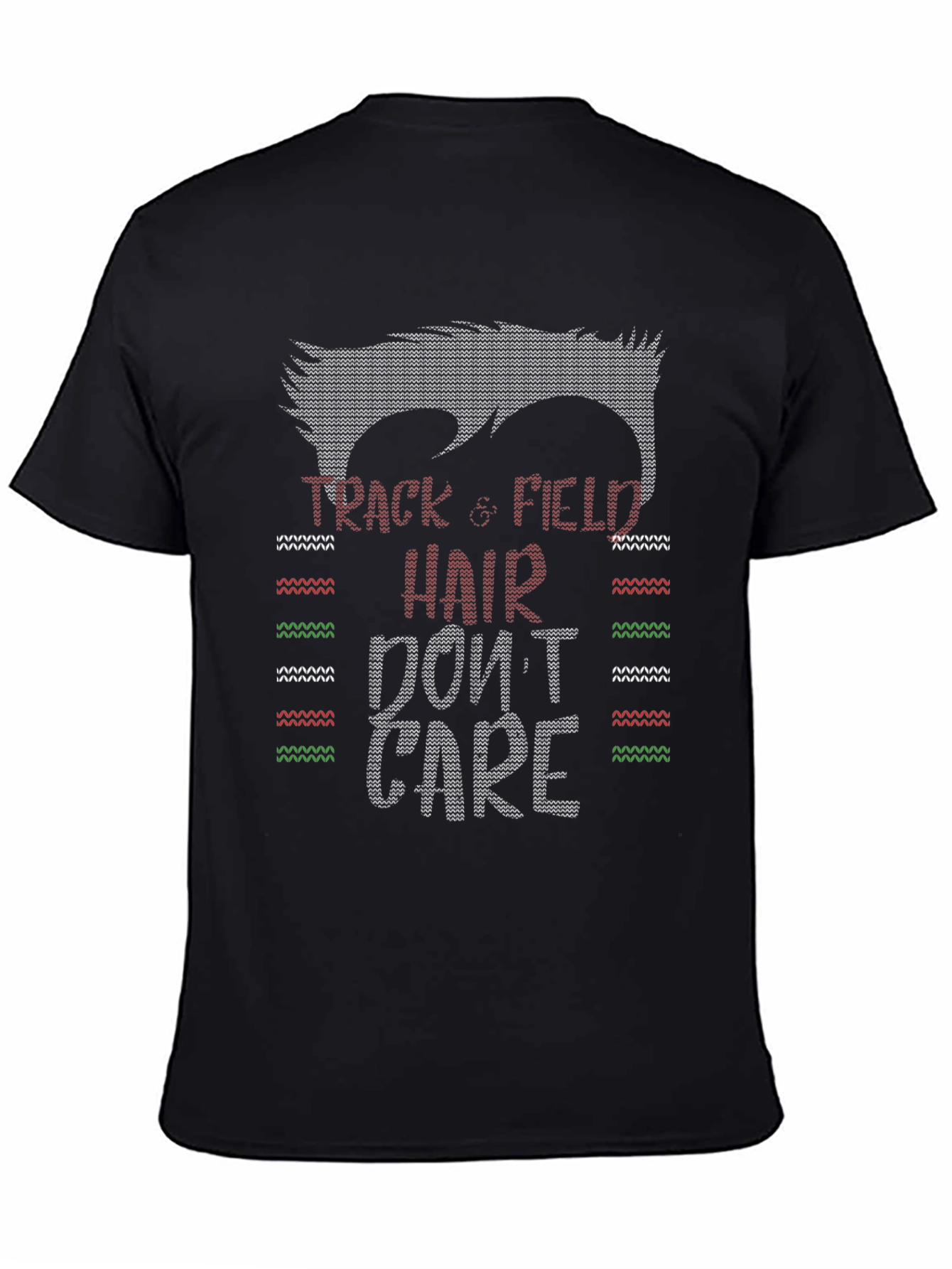 Camiseta Divertida Atletismo Pelo Despeinado