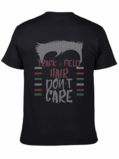 Camiseta Divertida Atletismo Pelo Despeinado