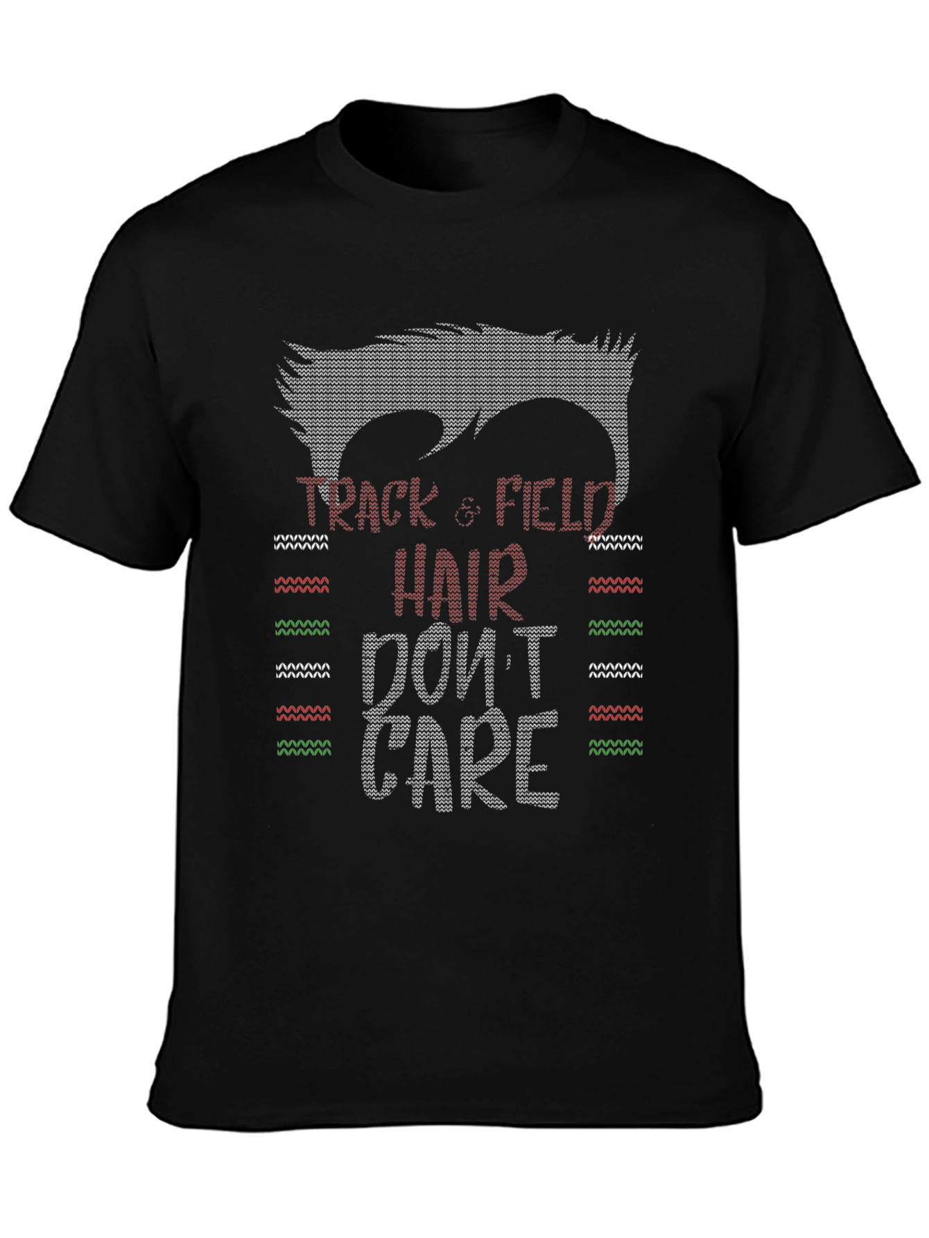 Camiseta Divertida Atletismo Pelo Despeinado