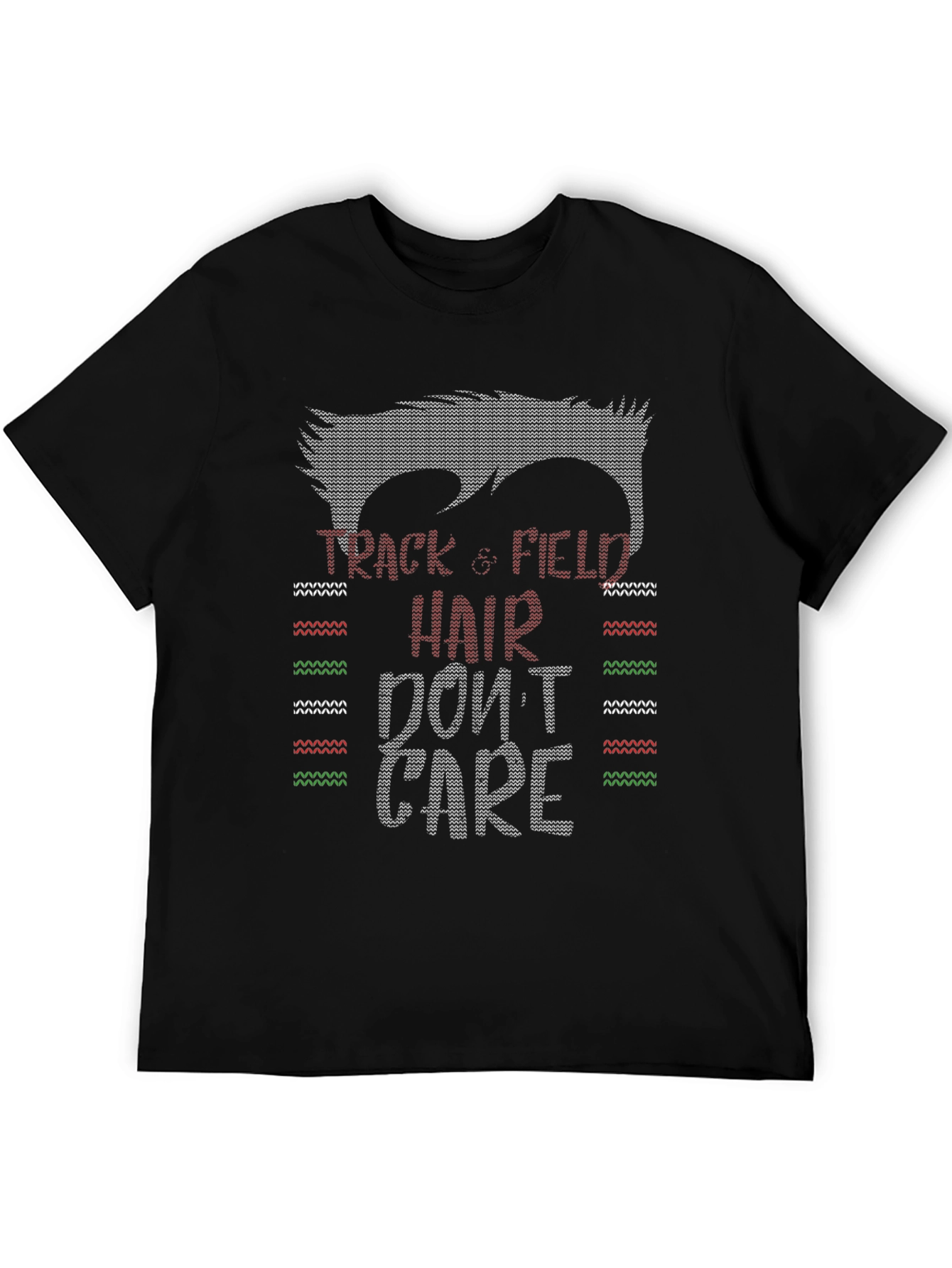Camiseta Divertida Atletismo Pelo Despeinado