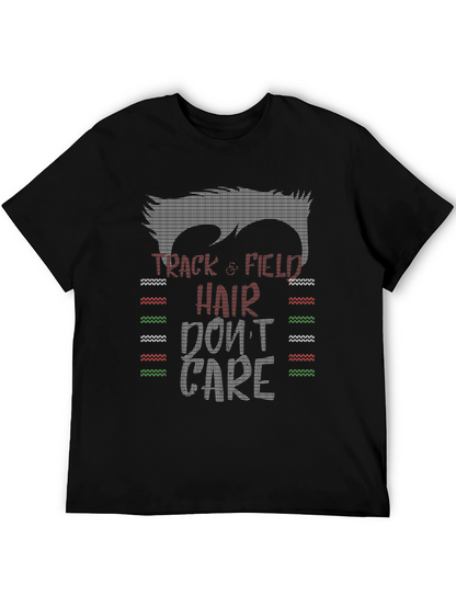 Camiseta Divertida Atletismo Pelo Despeinado