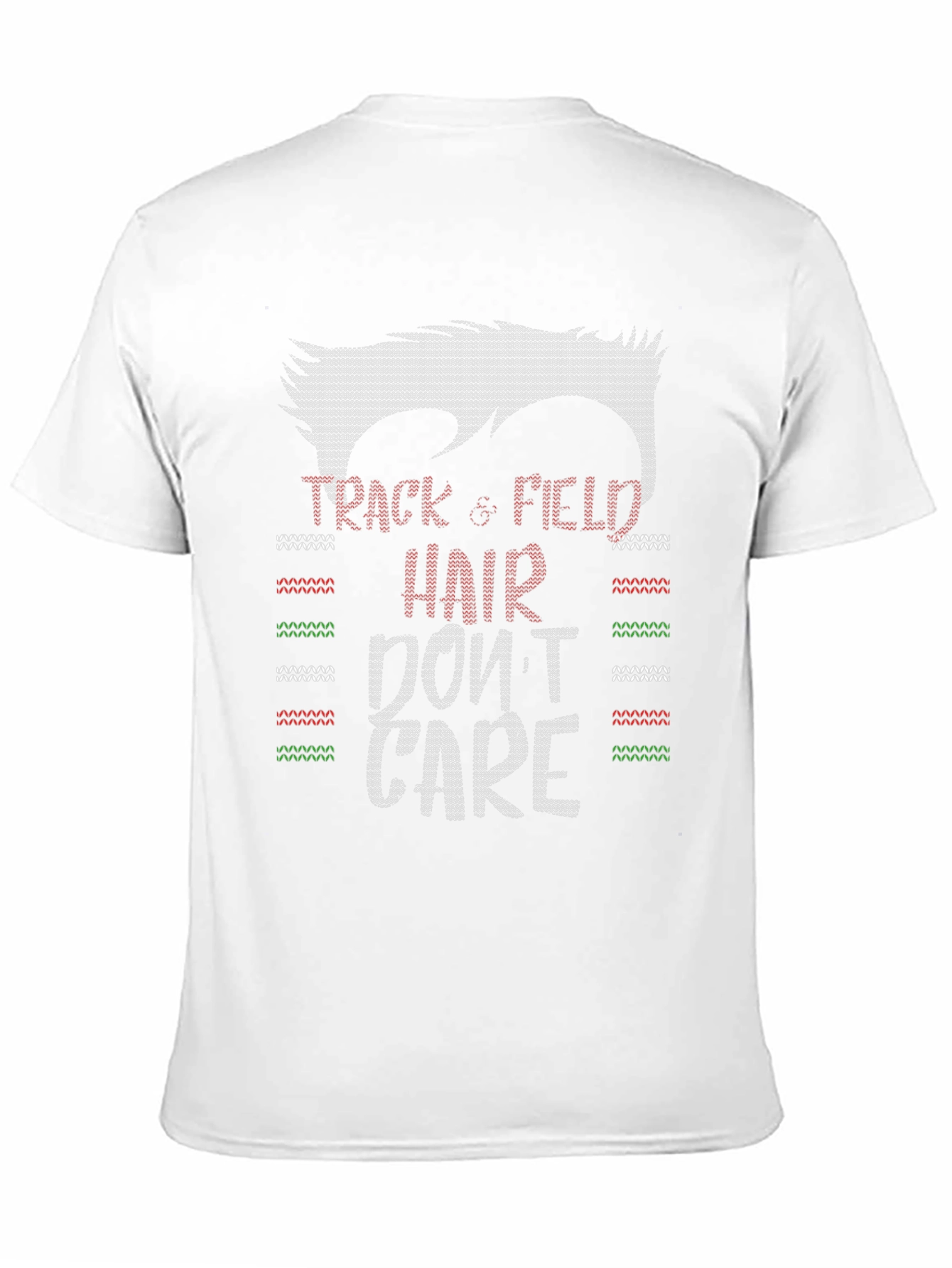 Camiseta Divertida Atletismo Pelo Despeinado