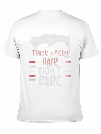 Camiseta Divertida Atletismo Pelo Despeinado