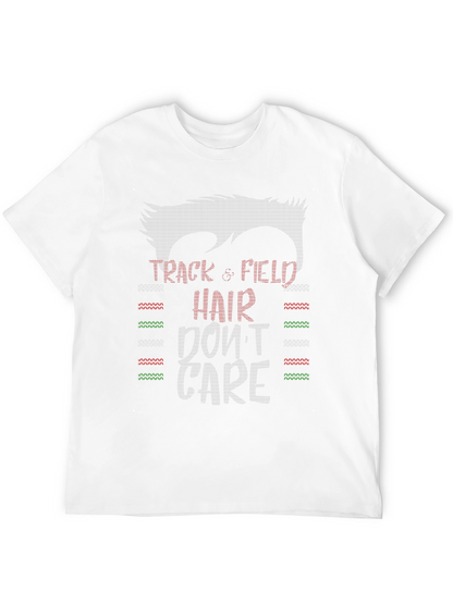 Camiseta Divertida Atletismo Pelo Despeinado
