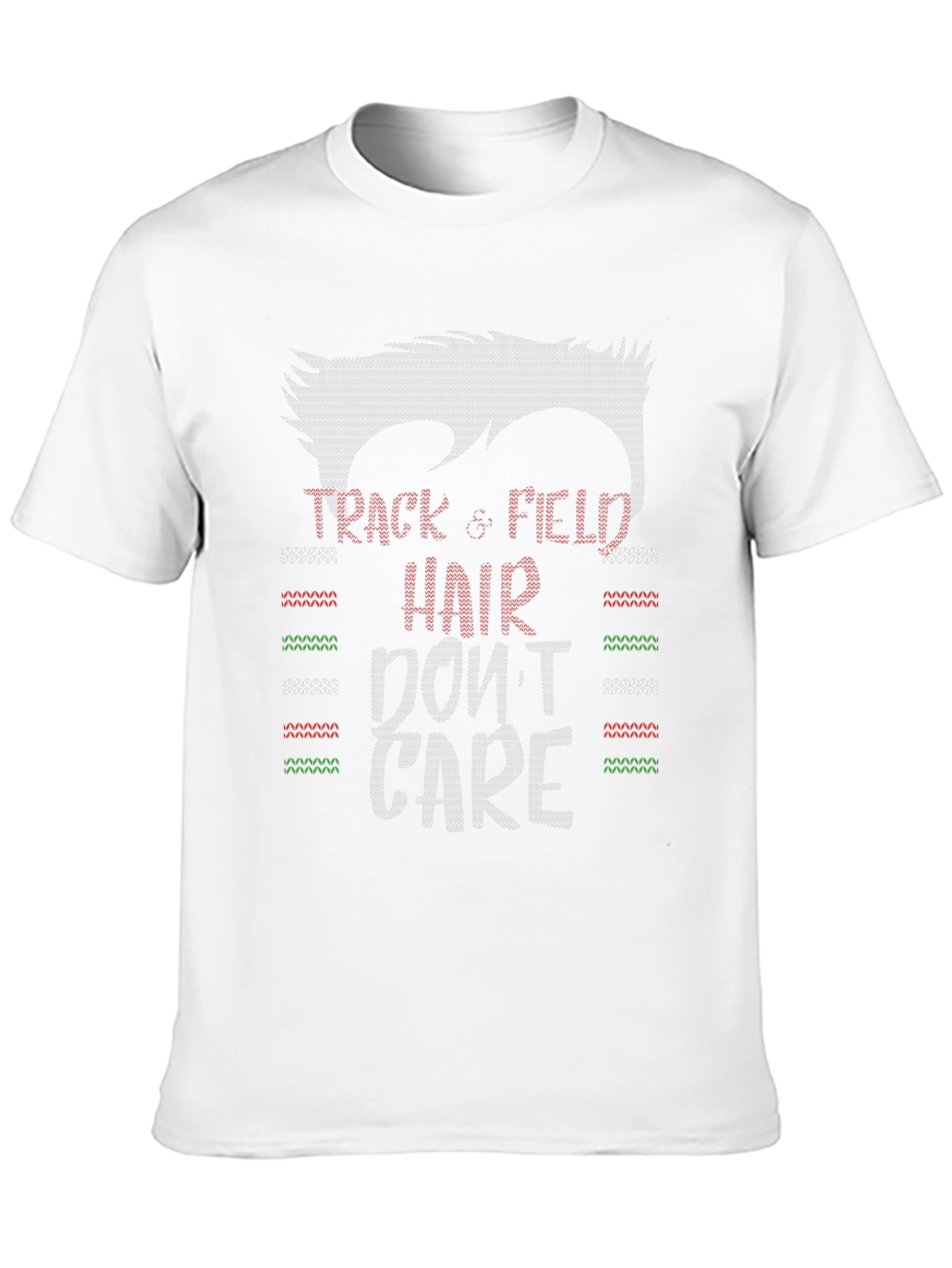 Camiseta Divertida Atletismo Pelo Despeinado