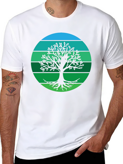 Camiseta Negra Árbol de la Vida Retro