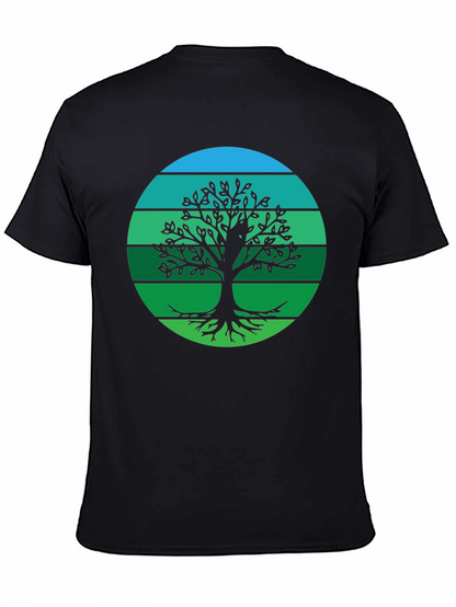 Camiseta Negra Árbol de la Vida Retro