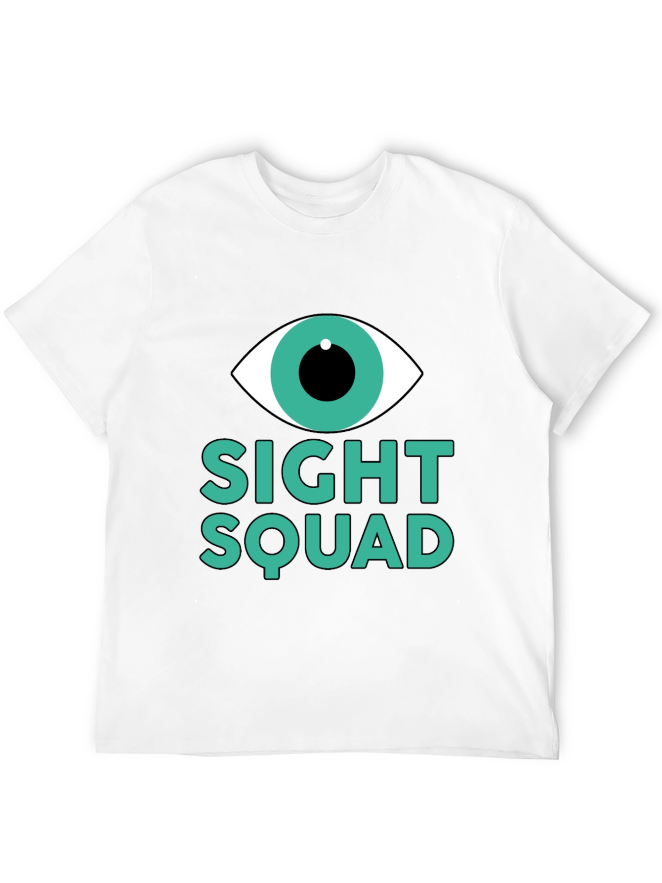 Camiseta Negra Sight Squad Ojo Gráfico Unisex